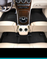 Custom Fit Elegant Floor Mat (Black) for 2015-2017 Toyota Camry/Camry Hybrid - 1ST Row 2ND Row